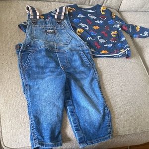 Osh Kosh Denim Onesie Set